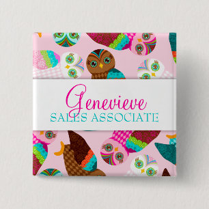 Comment maintenant petits hiboux ? Badge nominatif