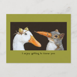 Comment vous connaître carte postale