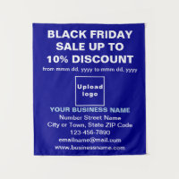 Commerce Black Vendredi Vente sur Tapisserie bleue