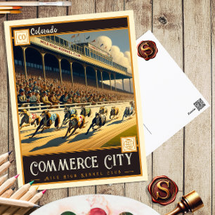 Commerce City, Colorado   Carte postale Vintage