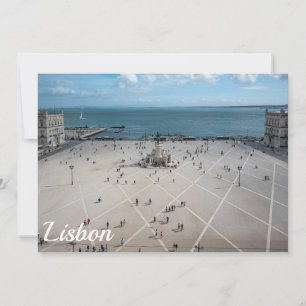 Commerce Square from above in Lisbon, Portugal