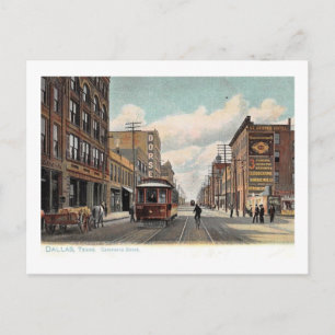 Commerce St., Dallas, Texas 1905 Vintage Postcard