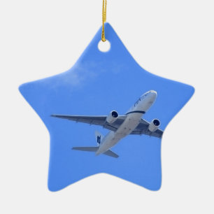 Commercial Airliner Ceramic Ornament