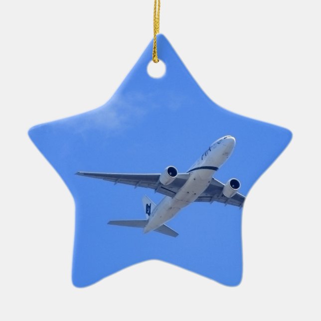 Commercial Airliner Ceramic Ornament (Front)