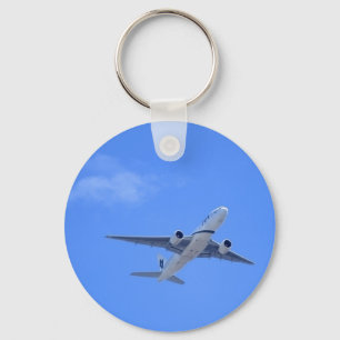 Commercial Airliner Keychain