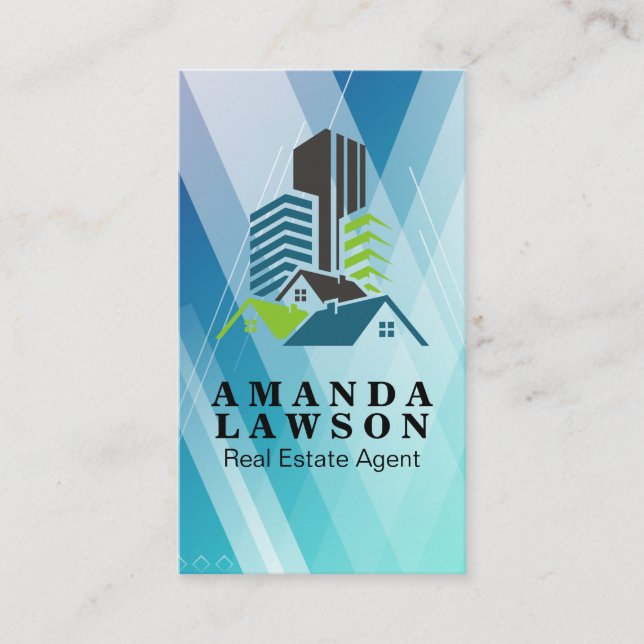 Commercial Buildings | Real Estate Properties Appointment Card (Front)