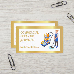 Commercial Cleaning Business Card