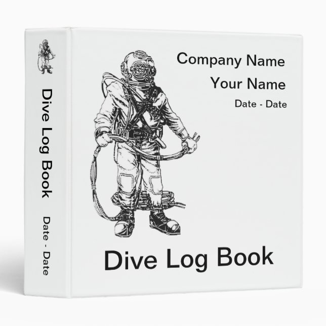 Commercial Dive Log Binder (Front/Spine)