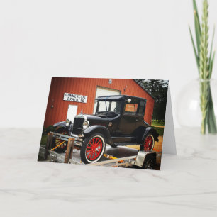 "COMMERCIAL EXHIBITS Model-T" Get Well Card