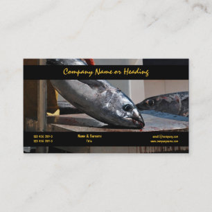 Commercial fishing harbour tuna CUSTOMIZE Business Card