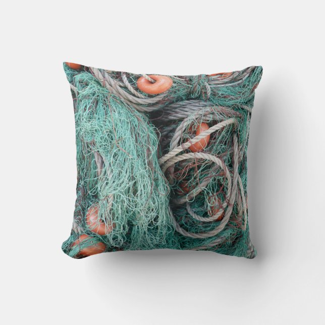 Commercial Fishing Net Pillow (Front)