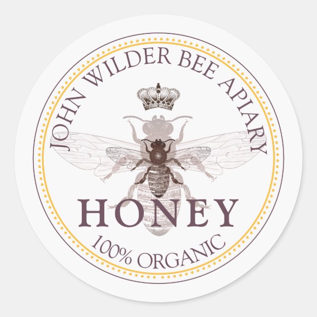 Commercial Honey Label Beekeeper Apiary (Front)