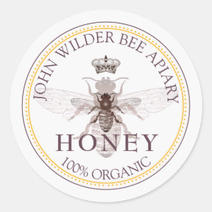 Commercial Honey Product Label Beekeeper Apiary