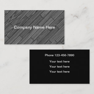 Commercial Or Residential Flooring Business Card