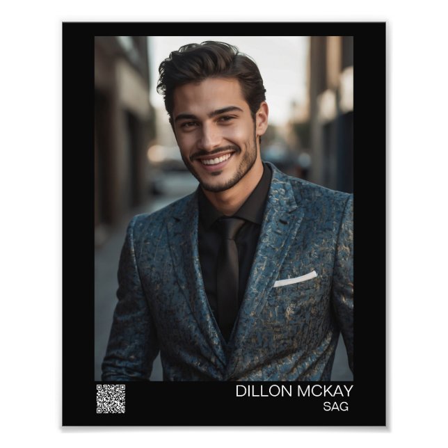 Commercial Print Headshot 8x10 Photo Enlargement (Front)