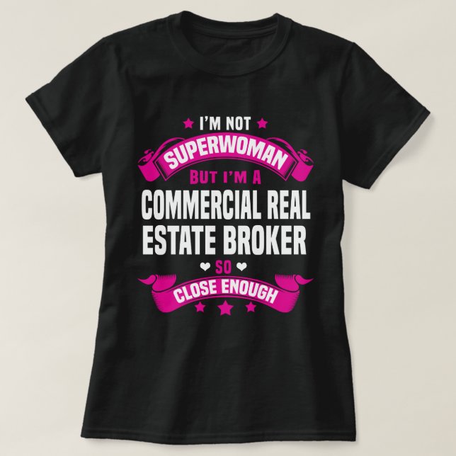 Commercial Real Estate Broker T-Shirt (Design Front)