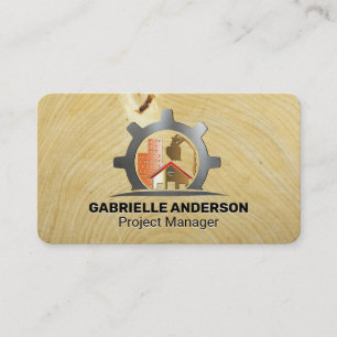 Commercial Real Estate Builder Properties Business Card