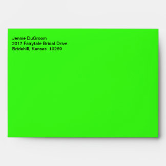 Commercial Stylish Neon Green Envelope