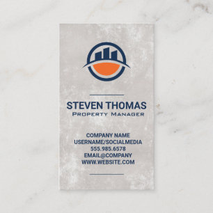 Commercial Town City Buildings Business Card