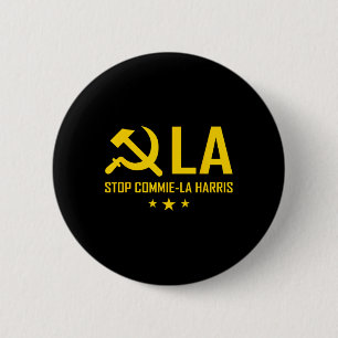 Commie-la Kamala Harris Tim Wheimer Coach 2024 La 2 Inch Round Button