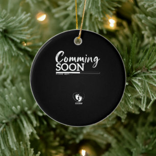 Comming soon est 2024 ceramic ornament