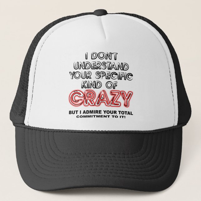 Commis à dire drôle fou de citation de casquette (Devant)