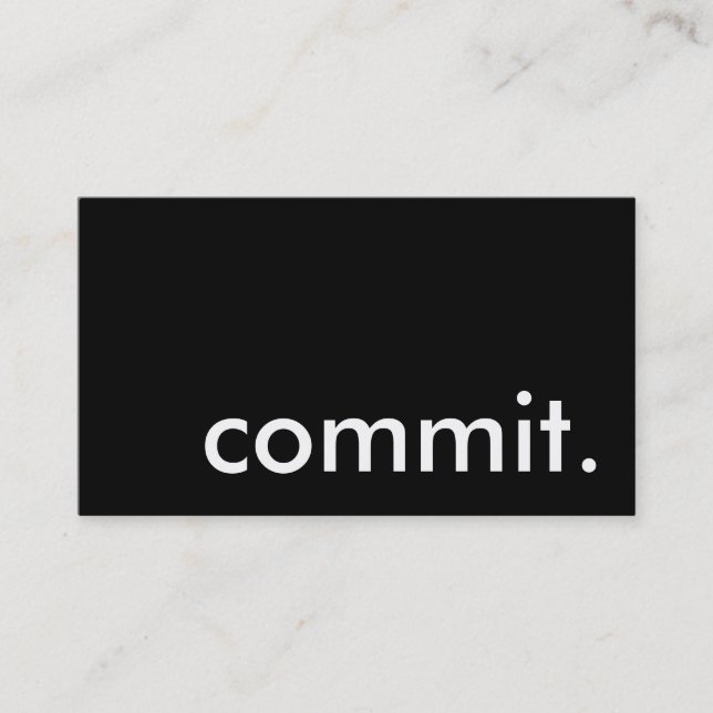 commit. business card (Front)