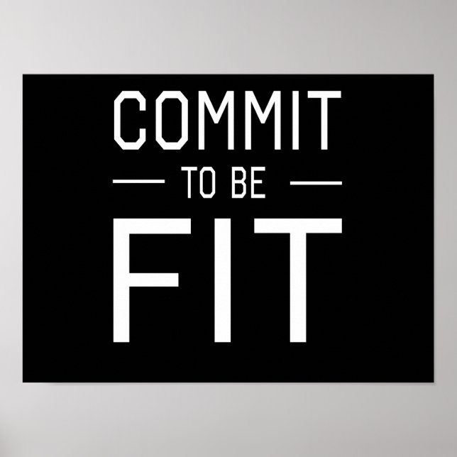 commit to be Fit Poster (Front)