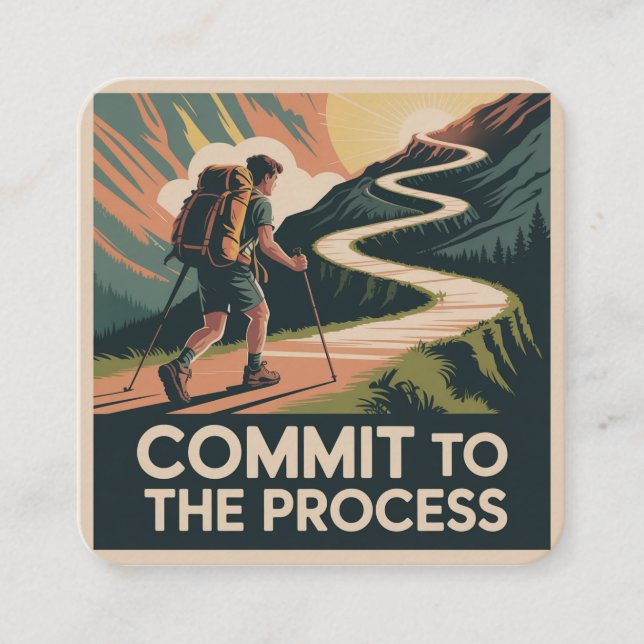 Commit To The Process Enclosure Card (Front)