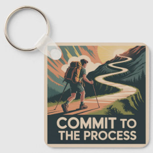 Commit To The Process Keychain