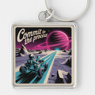 Commit To The Process Keychain
