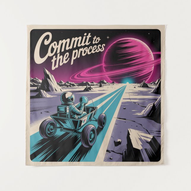 Commit To The Process Tapestry (Front)