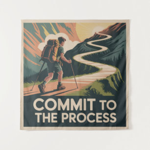 Commit To The Process Tapestry