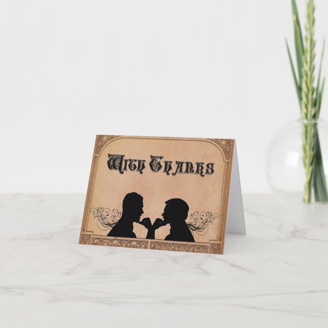 Commitment Ceremony Custom Thank-You Cards (Front)