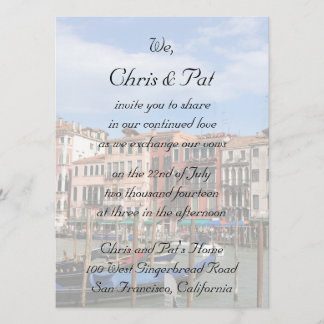 Commitment Ceremony Invitation