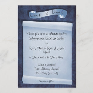Commitment Ceremony Invitations