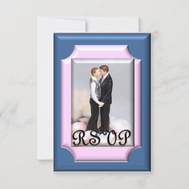 Commitment Ceremony/Wedding RSVP Cards (Front)