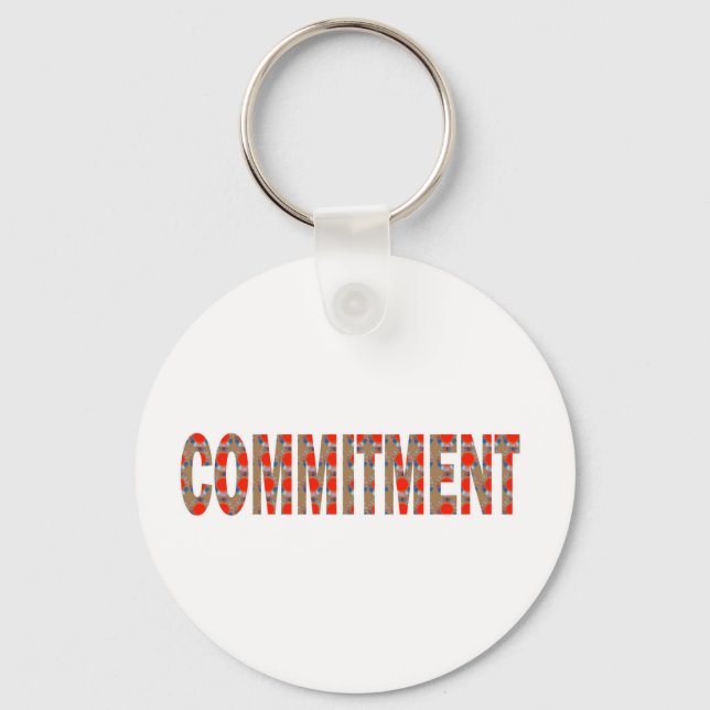 COMMITMENT Promise Oath Responsibility LOWPRICE GI Keychain (Front)