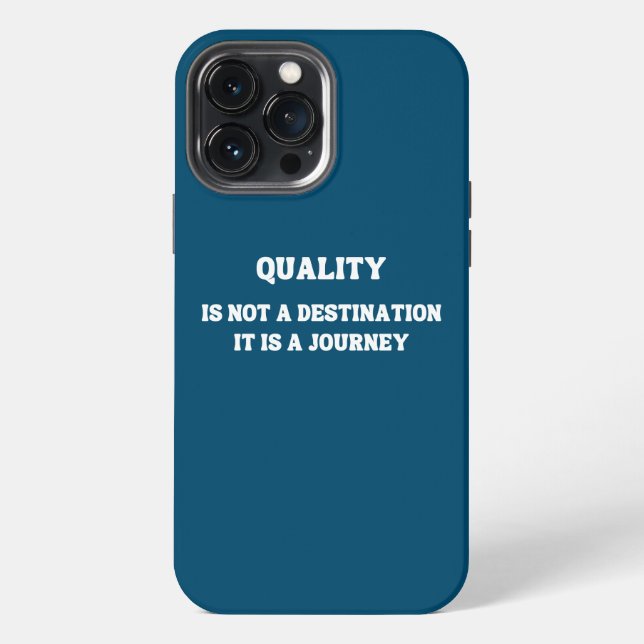 Commitment to Quality: A Journey of Excellence iPhone Case (Back)