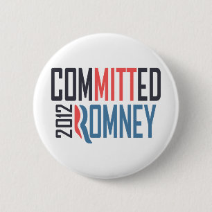 Committed Romney 2 Inch Round Button