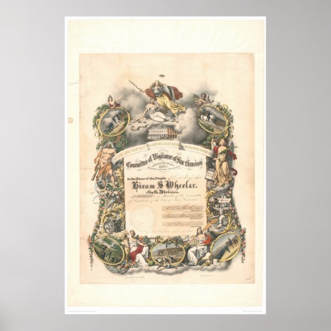 Committee of Vigilance of San Francisco (1825A) Poster (Front)