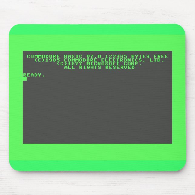 Commodore 128 Startup Screen Mouse Pad (Front)