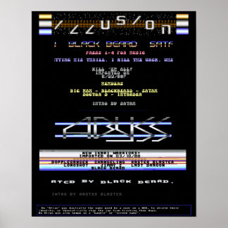 Commodore 64 Intro Screens 14" x 18" ILS & Abyss Poster