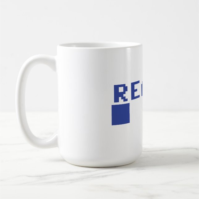 Commodore 64 Ready - geek chic retro mug (Left)