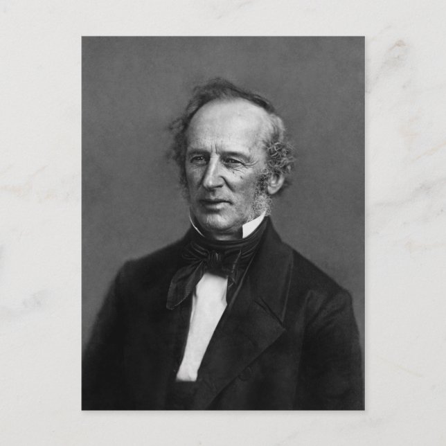Commodore Cornelius Vanderbilt Portrait circa 1850 Postcard (Front)