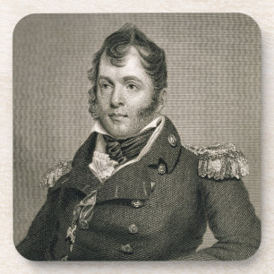 Commodore Oliver Hazard Perry (1785-1819), engrave Coaster