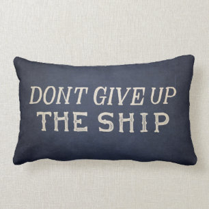 Commodore Perry Dont Give Up The Ship Lumbar Pillow