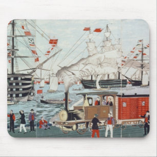 Commodore Perry's Gift of a Railway Mouse Pad