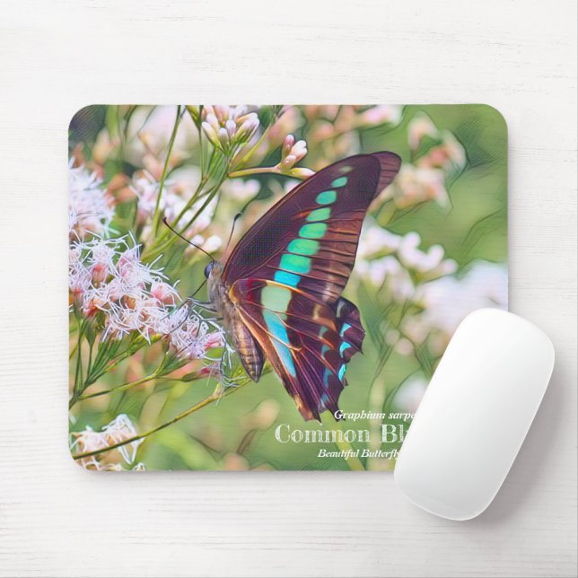 Common Bluebottle Mouse Pad (With Mouse)