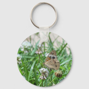 Common Buckeye Butterfly Keychain